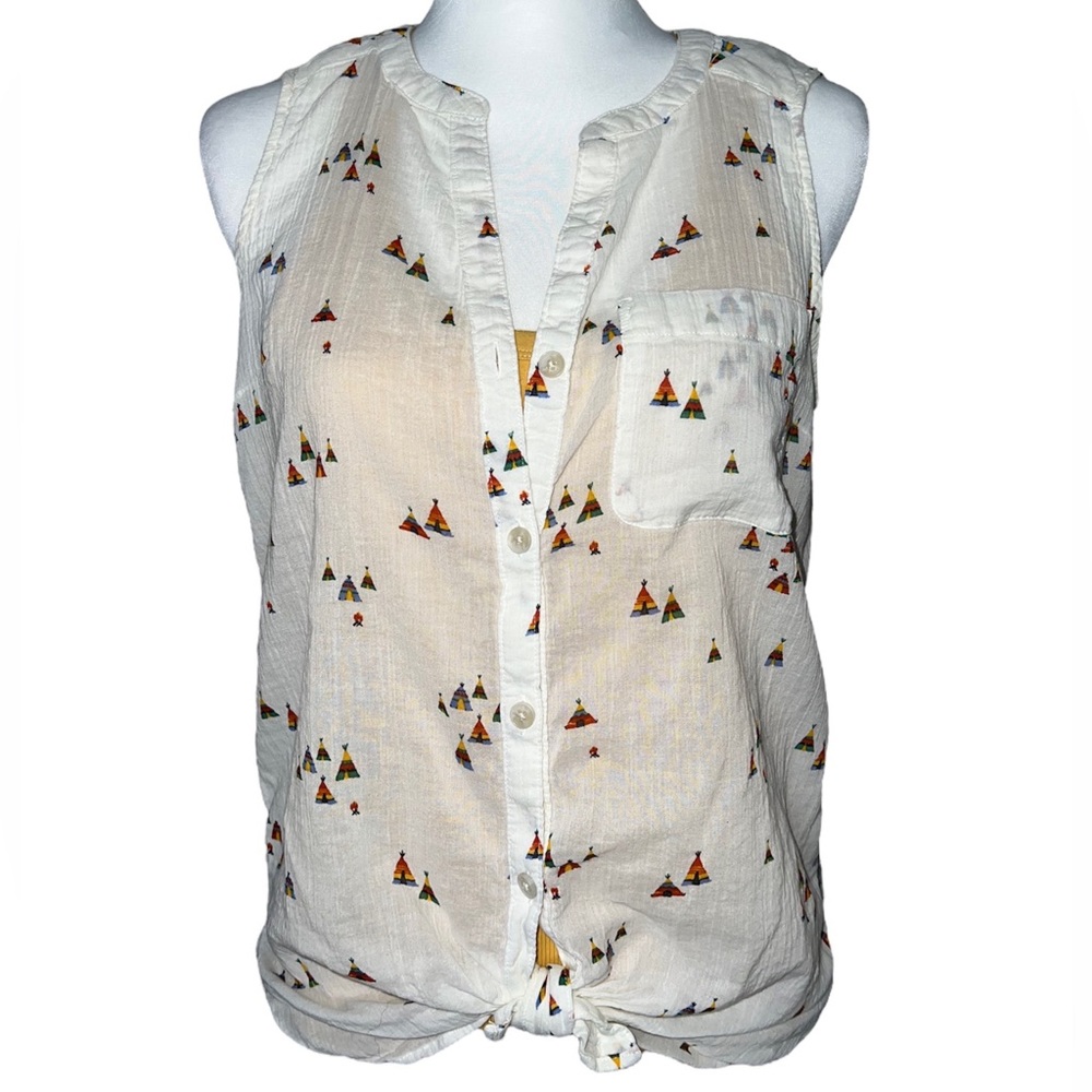 Eddie Bauer🦎Button Down Blouse🌵